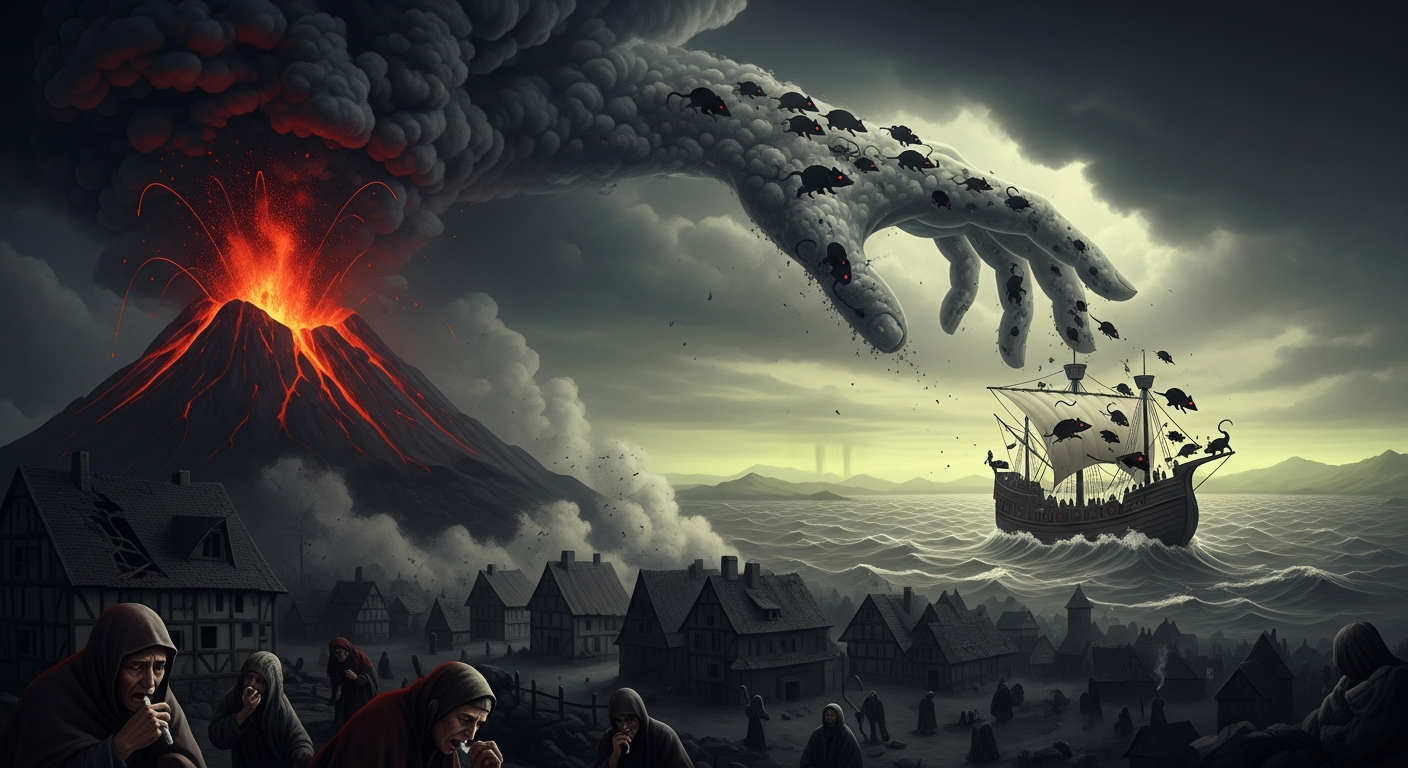 黒死病は1345年の火山噴火が原因だった? 意外な連鎖反応でパンデミックは加速した