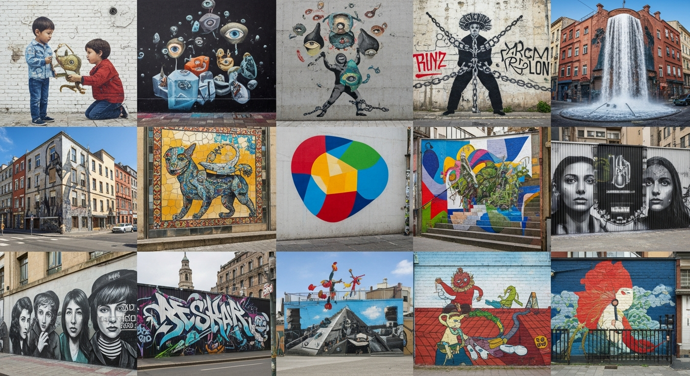 世界を彩る、息をのむほど美しいストリートアート12選:技法、メッセージ、そして未来への展望