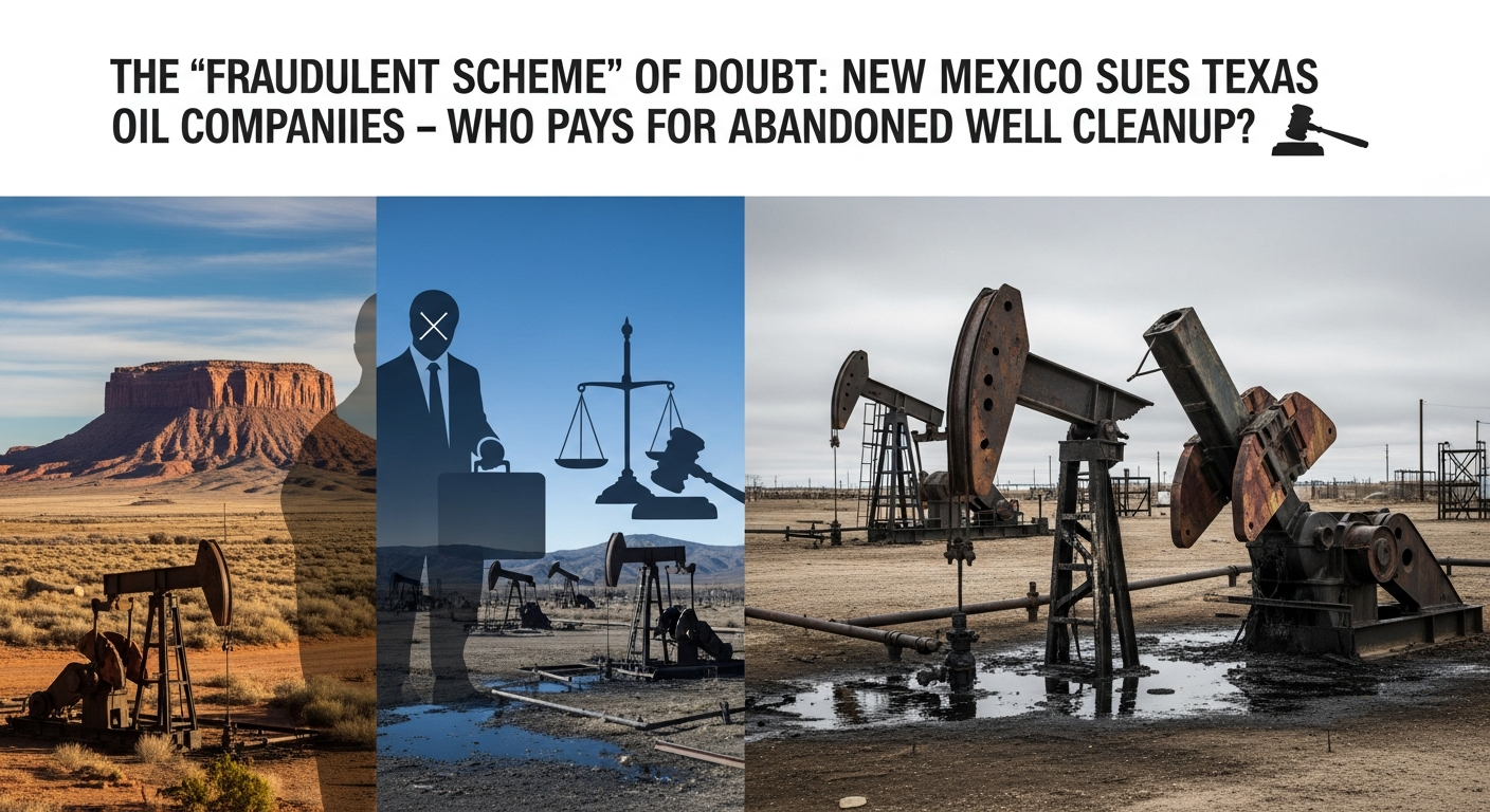 疑惑の「詐欺スキーム」:ニューメキシコ州、テキサス石油会社を提訴 - 放置された油井の清掃費用は誰が負担するのか?