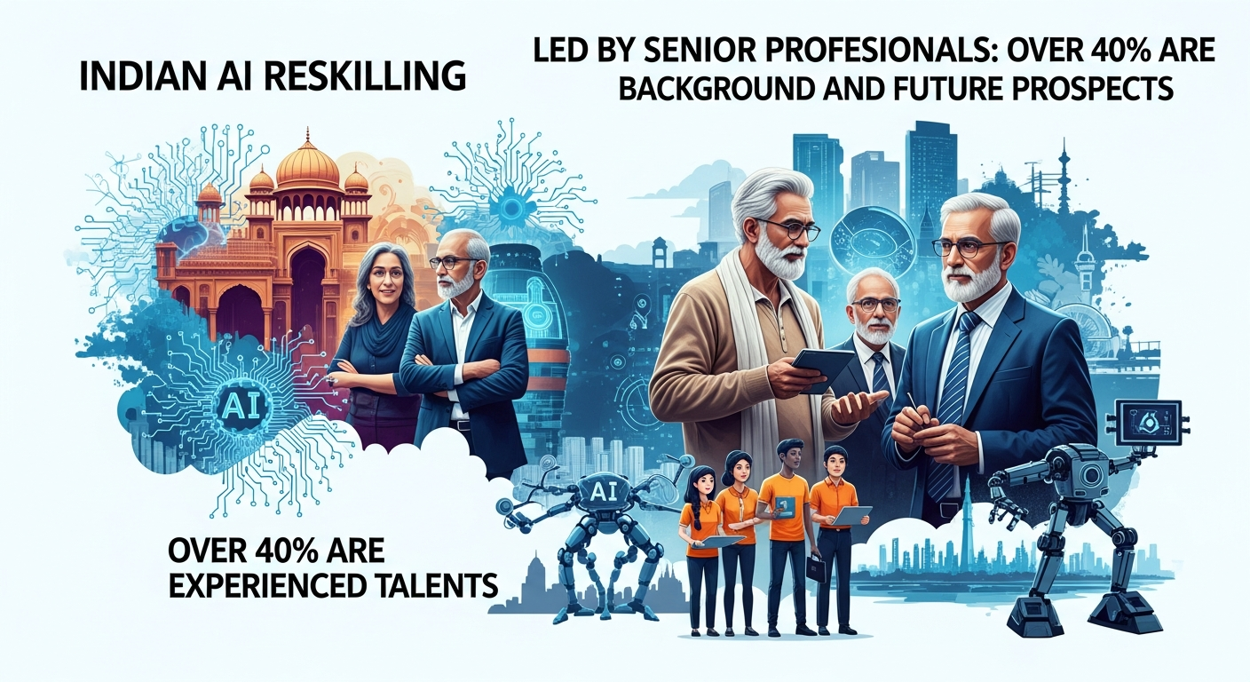 インドのAIリスキリング、シニアプロフェッショナルが牽引:4割超が経験豊富な人材、その背景と今後の展望