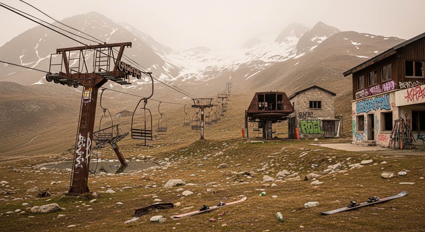 消えゆくゲレンデ:温暖化で廃墟と化したフランスのスキーリゾート、その現実と未来