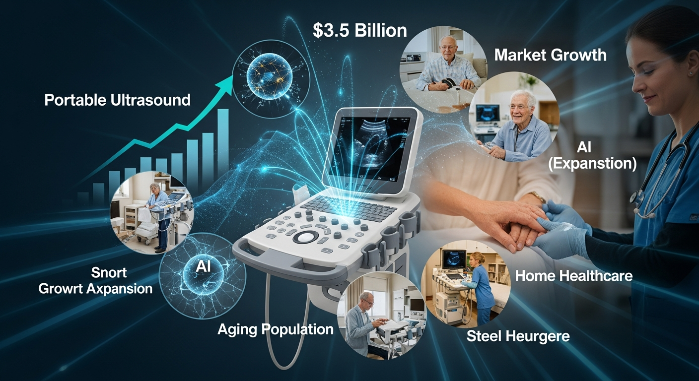 ポータブル超音波診断装置市場、2031年までに35億ドル超へ：AI、高齢化、在宅医療が成長を加速