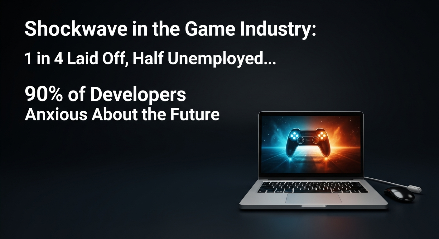 ゲーム業界に激震:4人に1人が解雇、半数が失業中…開発者の9割が未来に不安
