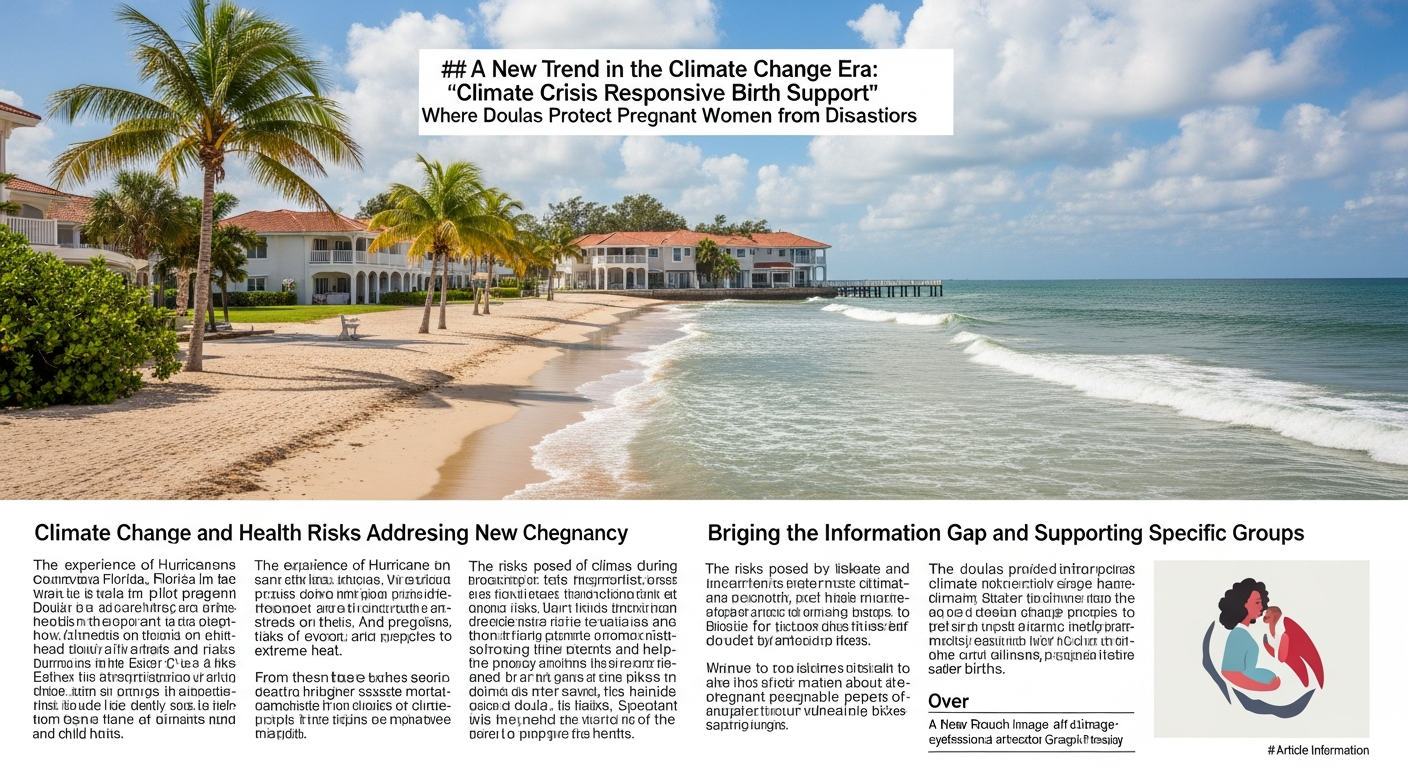 気候変動時代の新潮流:ドゥーラが妊産婦を災害から守る「気候危機対応型出産支援」とは
