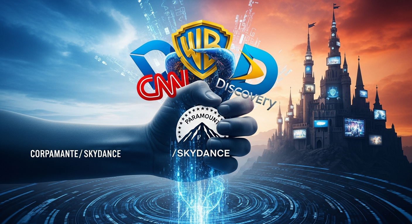 メディア王国の激震:パラマウント・スカイダンス、1110億ドルでWBD買収完了!CNN改革と報道の未来に迫る