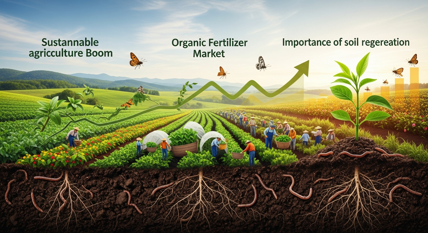 有機肥料市場、2033年までに156億ドルへ急成長！持続可能な農業ブームが牽引する未来