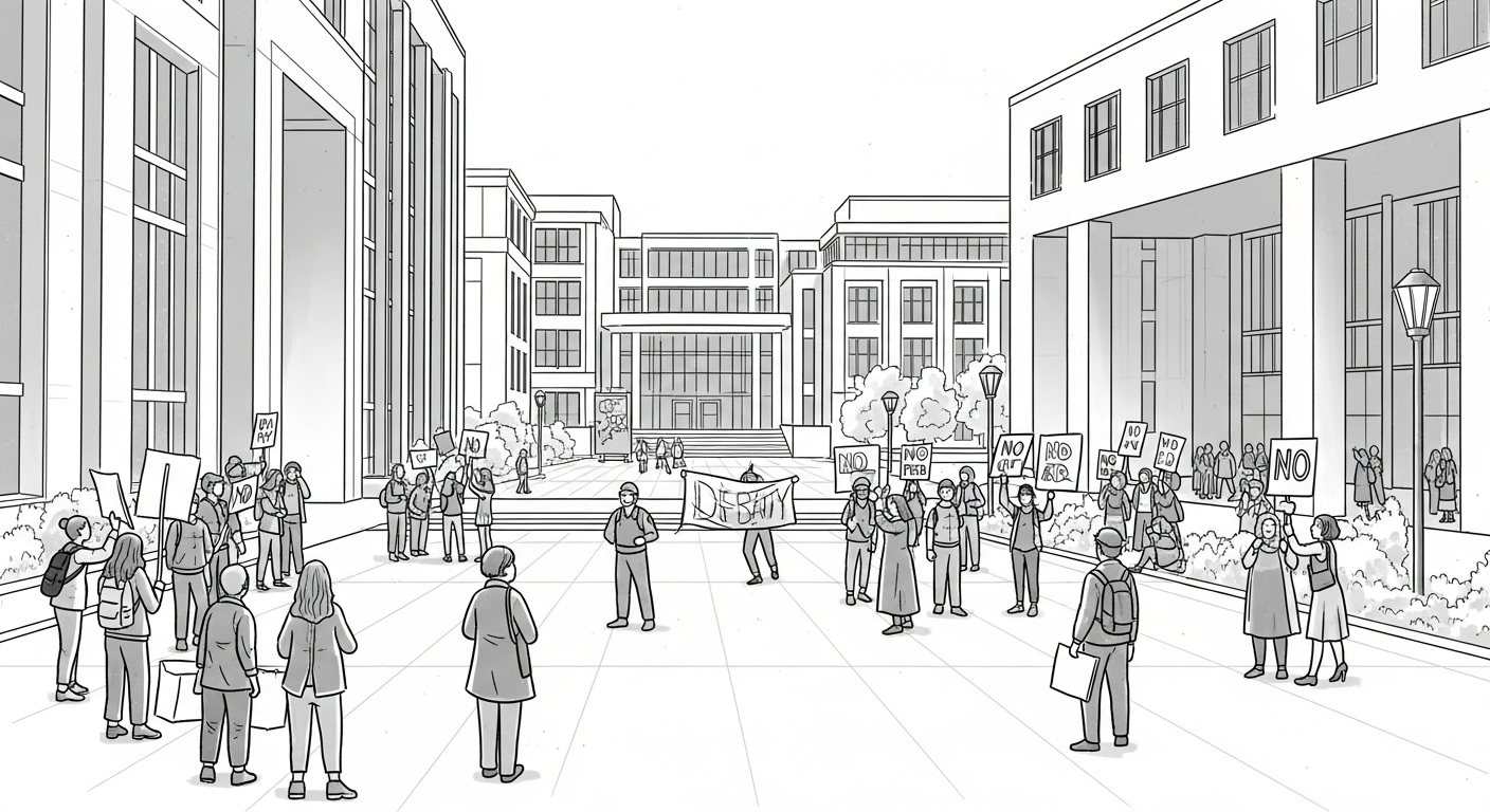 デポール大学でユダヤ系学生への嫌がらせ事件発生！過激なスローガンと大学の対応を徹底分析