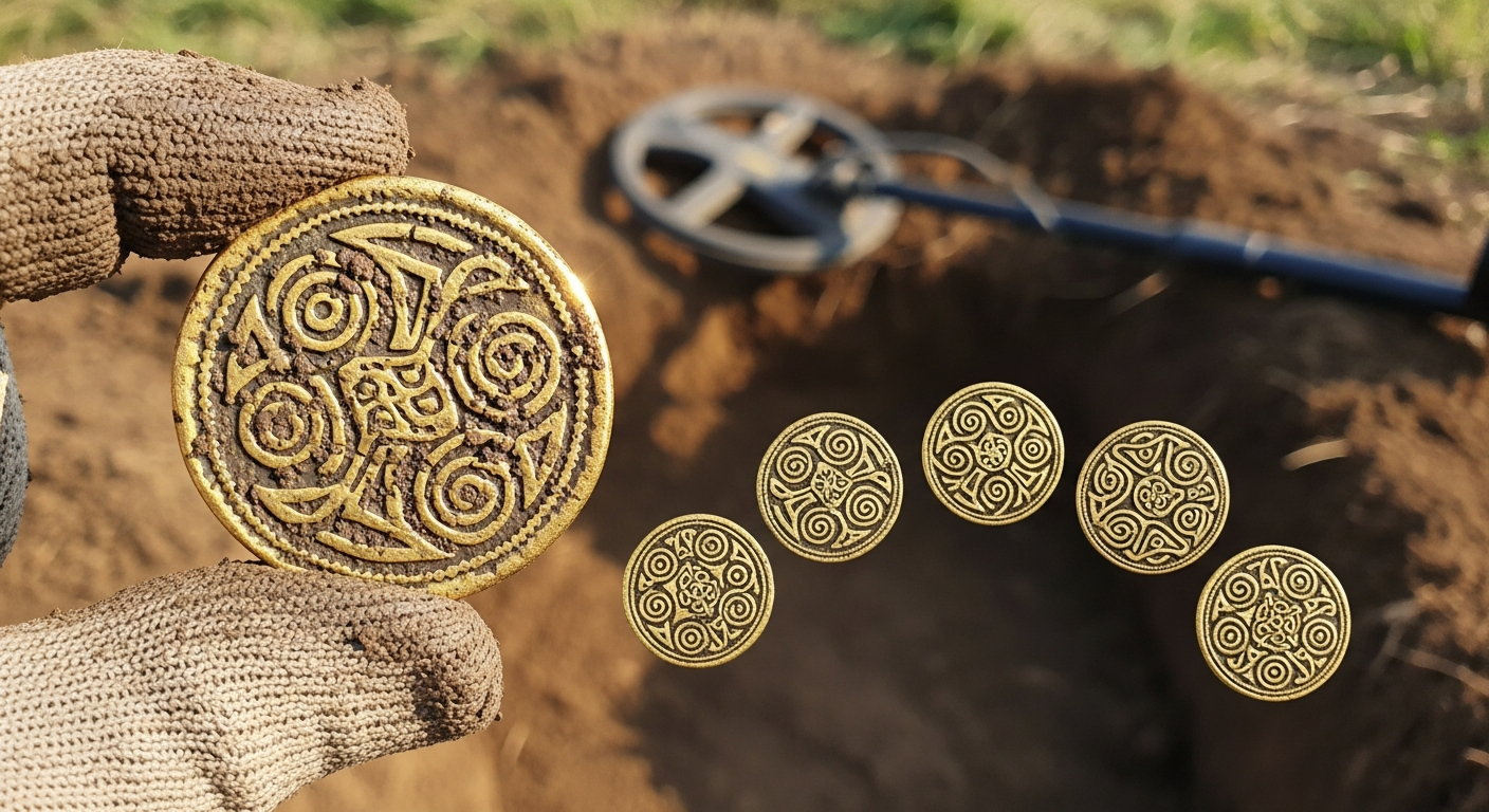 金属探知機が発見した!5つの点で価値倍増?希少ケルト金貨、古代交易網の謎を解き明かす