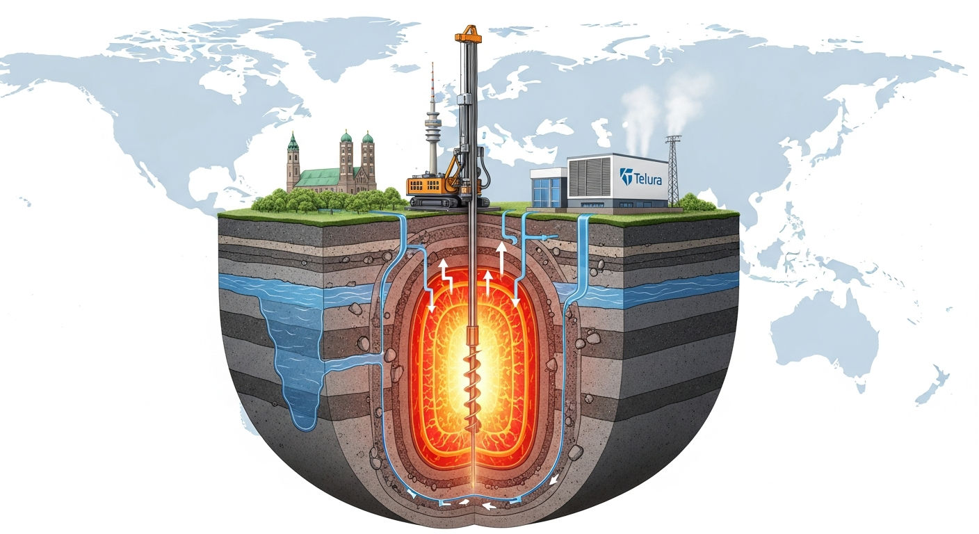地球のどこでも地熱発電?ミュンヘンのスタートアップ「Telura」が挑む掘削技術の革命