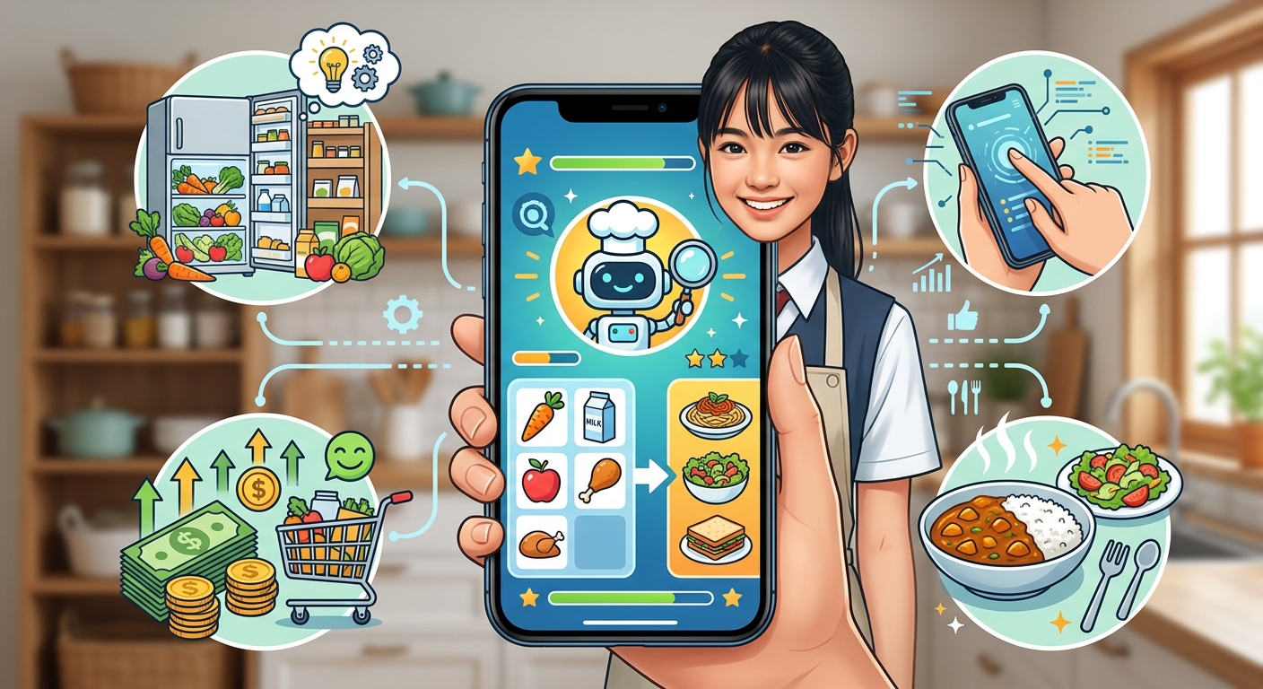 家にある食材で賢く節約!17歳の高校生が開発したAIアプリ「Grocery Genius」の全貌