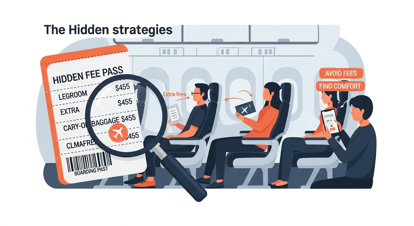 旅行業界の巧妙な「不便」戦略：狭い座席と不当な追加料金を回避する方法