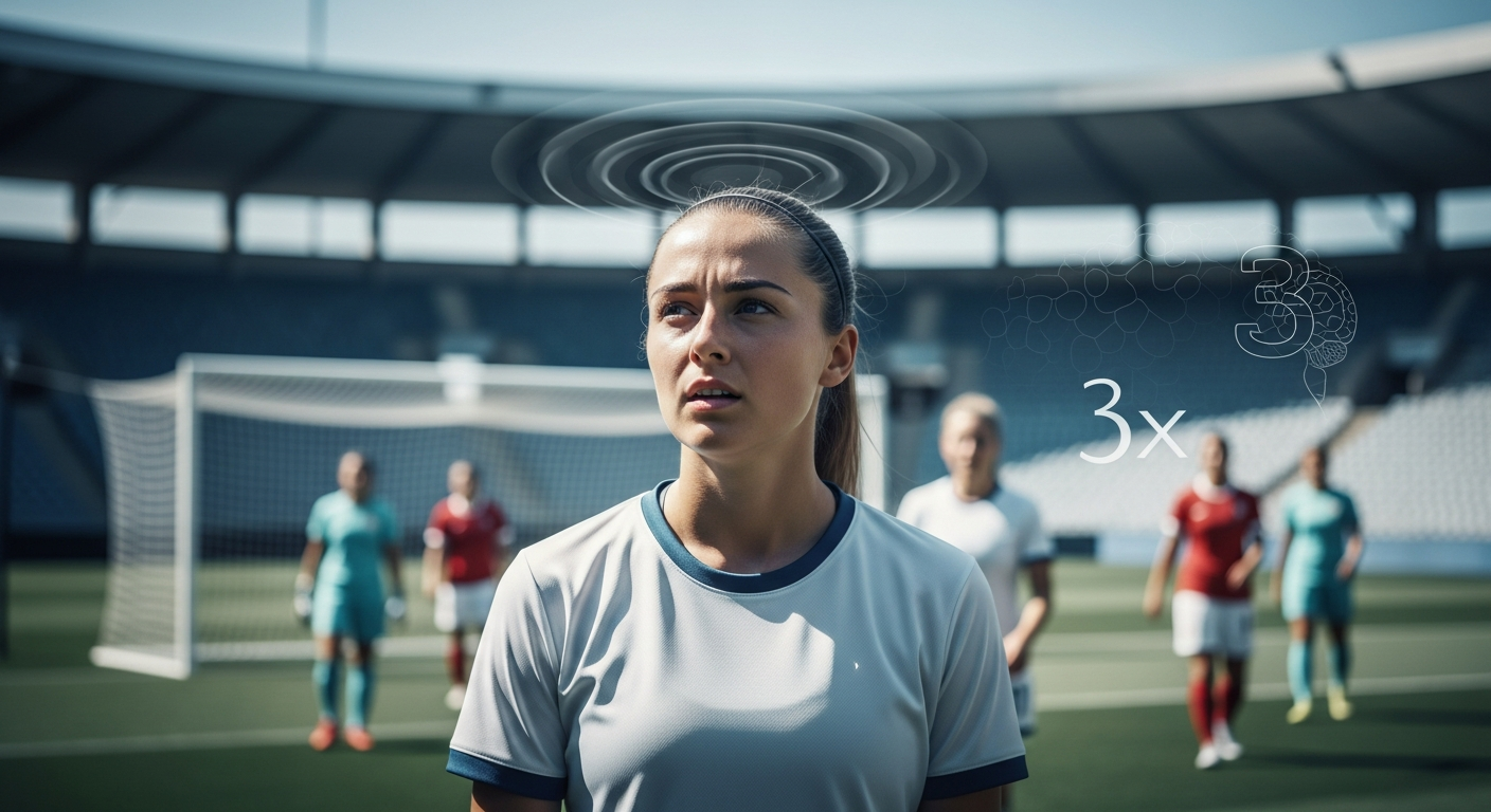 3度以上の脳しんとう、女子サッカー選手の注意力を低下させる可能性 - FIFPRO調査で判明