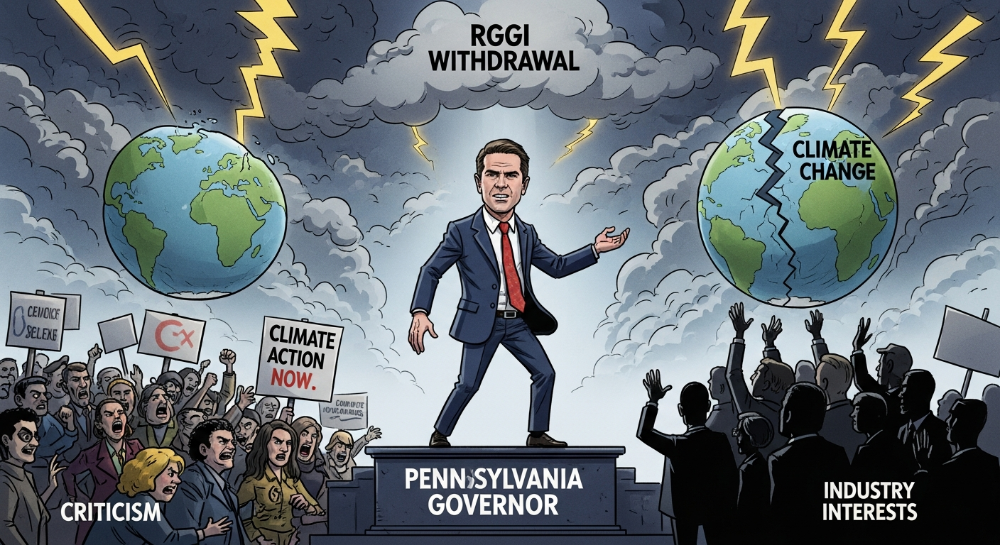 ペンシルベニア州知事、RGGI離脱で批判殺到 - 気候変動対策の政治的ジレンマと今後の展望