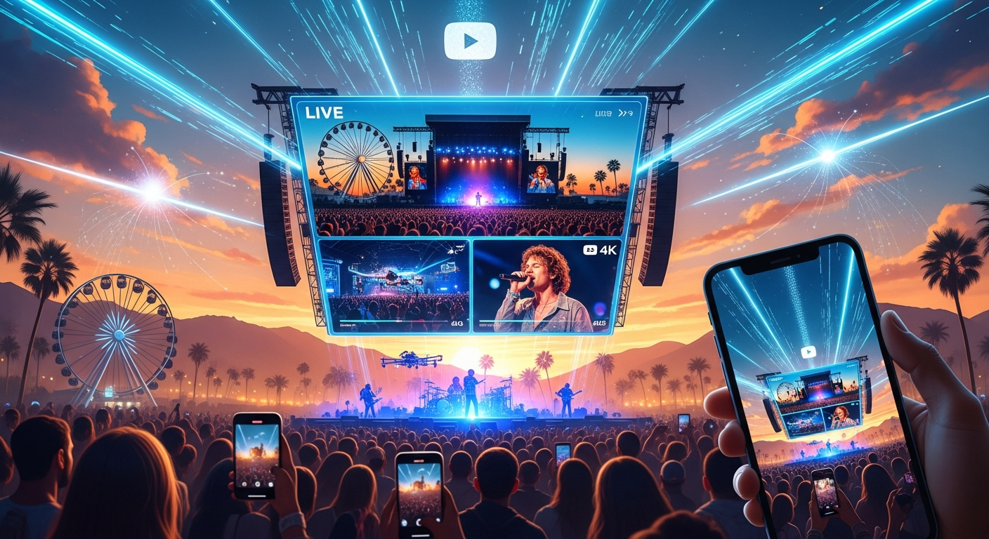 Coachella 2026が4Kライブ配信へ:YouTubeが変える音楽フェスの視聴体験