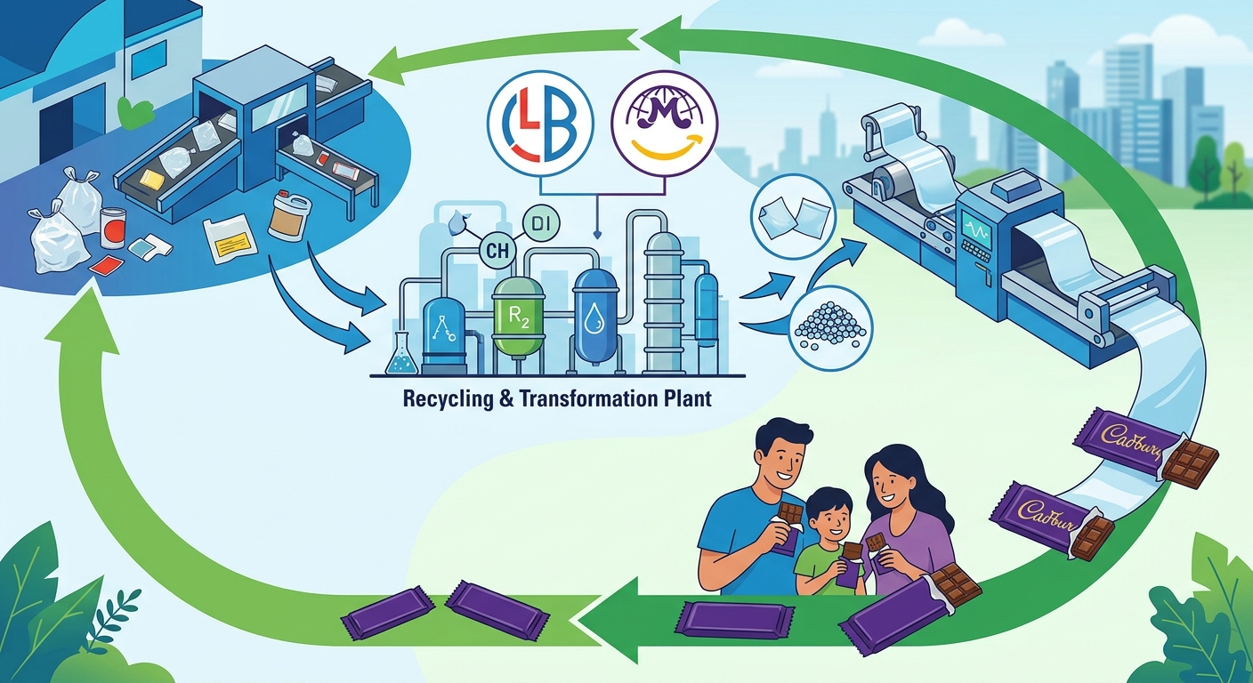 チョコレート包装が大変身?LyondellBasellとMondelezが挑む「プラスチック循環」の最前線