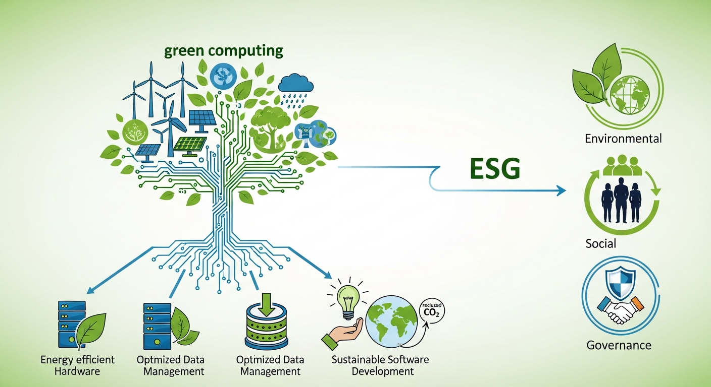 グリーンコンピューティングで実現する企業のカーボンフットプリント削減:実践的戦略とESGへの貢献