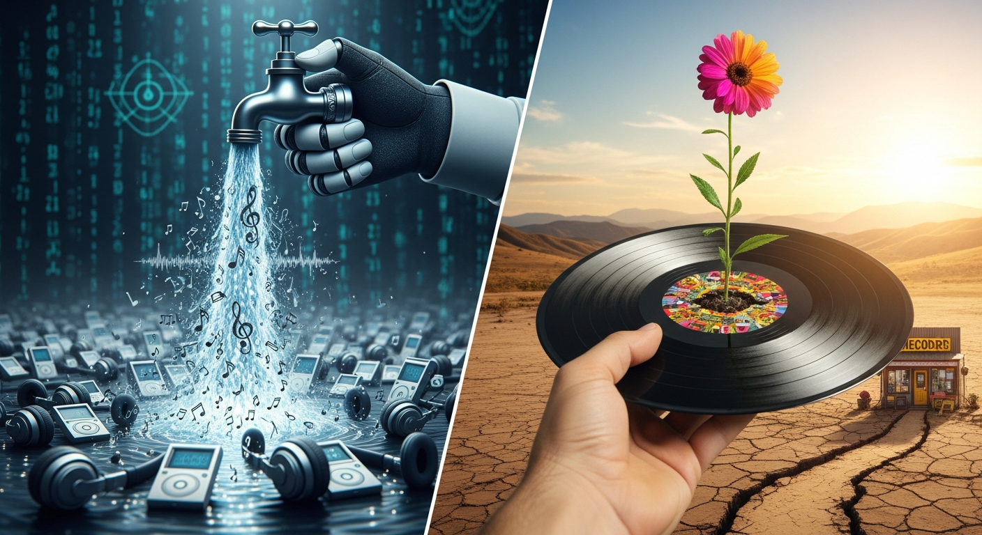 AI音楽の氾濫に警鐘:「音楽所有」で失われた発見を取り戻す方法