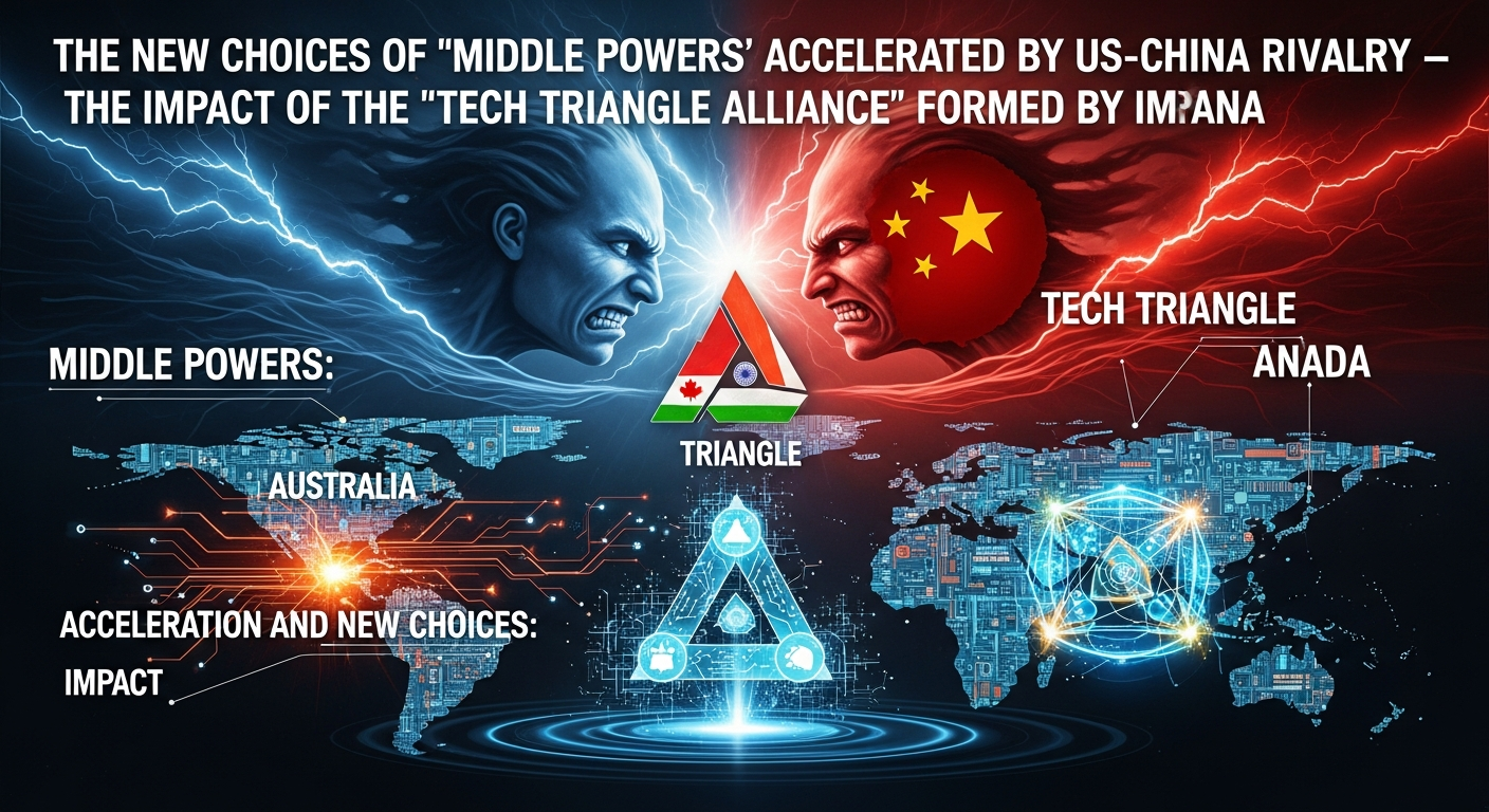 米中対立で加速する「中堅国家」の新たな選択──豪・加・印が構築する「テック三角同盟」の衝撃