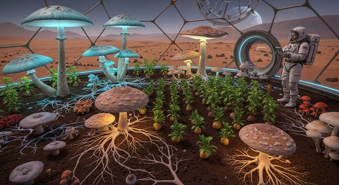 火星移住の鍵は「菌類」?死の土壌を農地に変えるバイオテクノロジーの可能性
