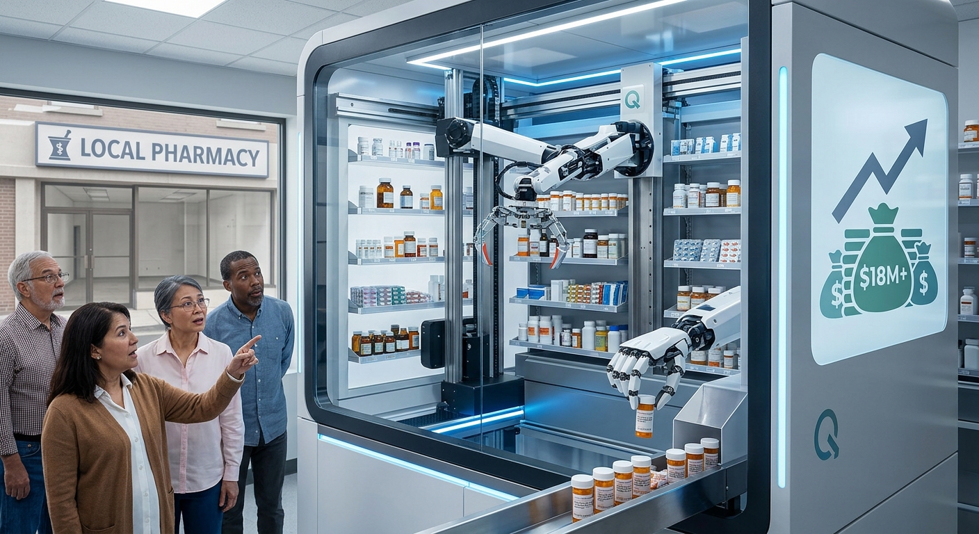 薬剤師不足を救うか?Queueが1,260万ドル調達で挑む「完全ロボット薬局」の可能性