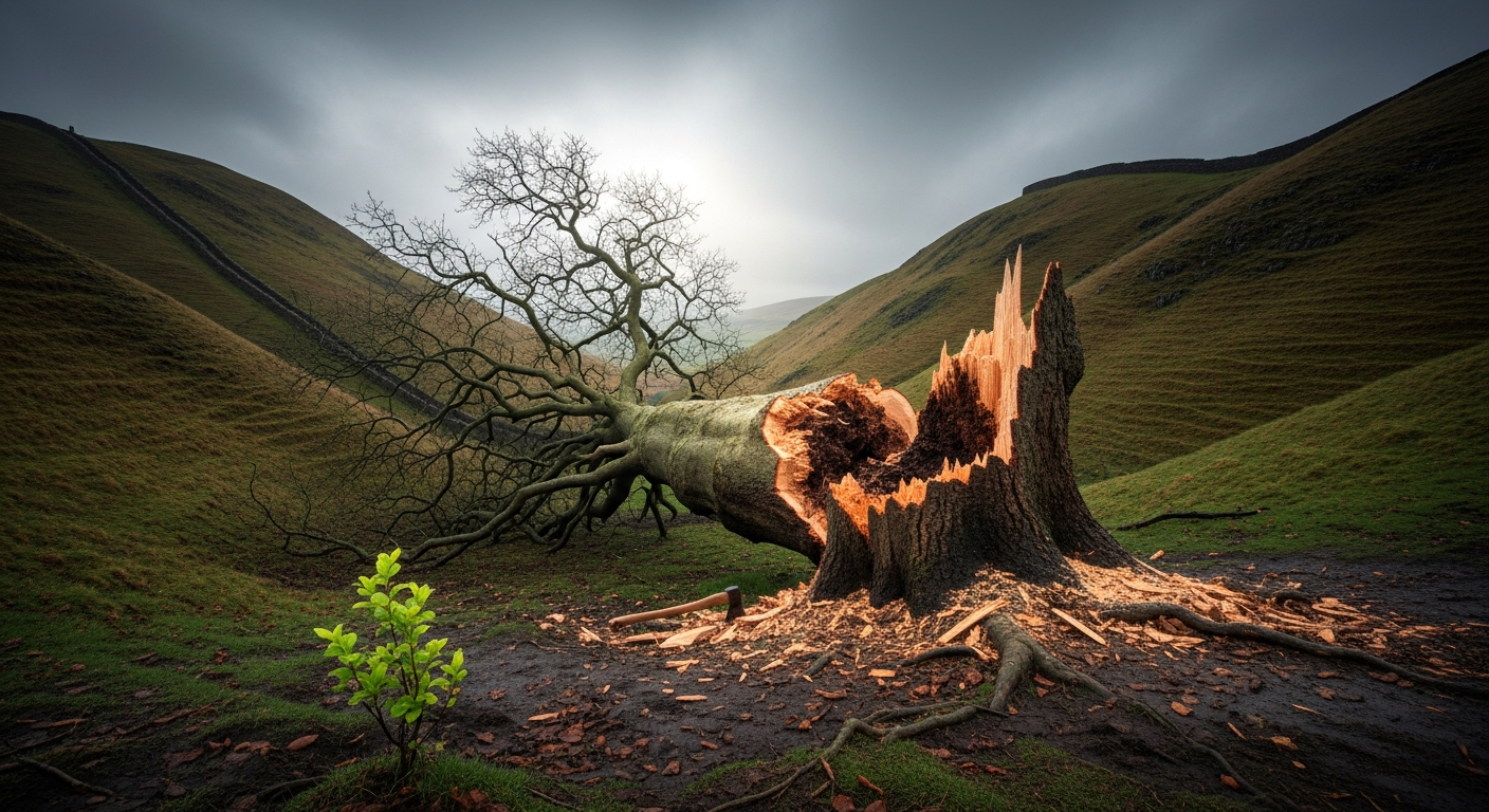 「ロビン・フッド」の木、伐採事件の奇妙な真相：名木を巡る悲劇と教訓
