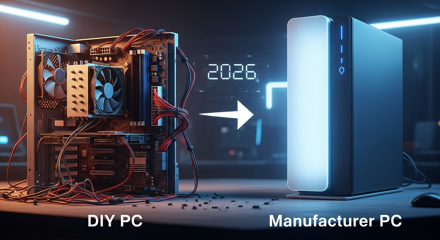 自作PCはもう古い？2026年、コスパ最強が「メーカー製PC」に逆転した衝撃の理由