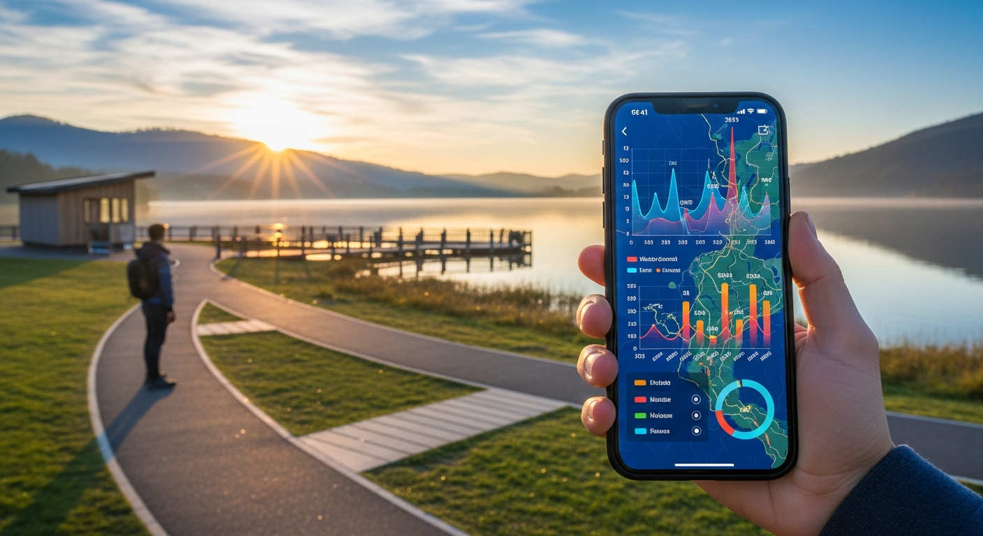 【驚きの結果】湖の訪問者数、スマホデータでここまでわかる！インフラ整備が鍵を握る理由とは？