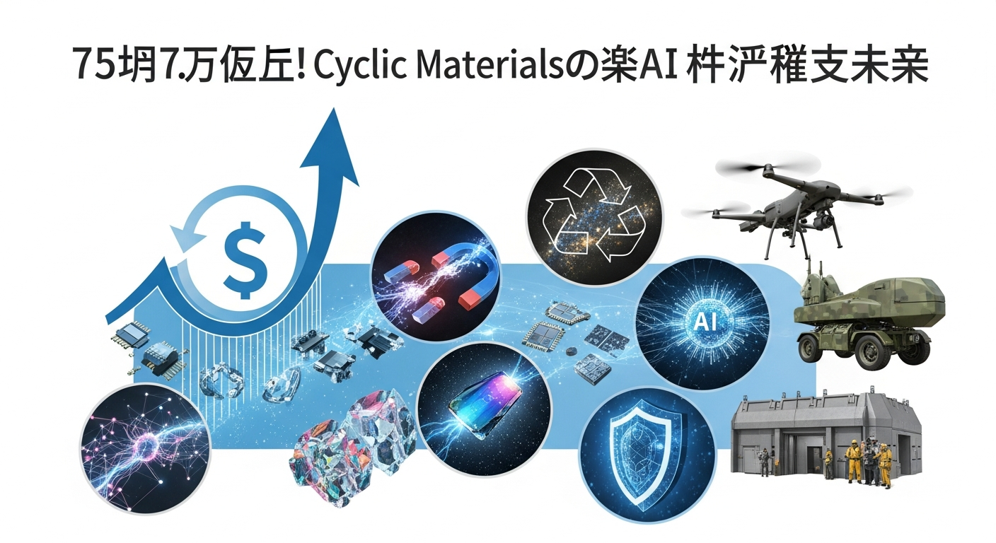 レアアース供給網の未来を拓く:Cyclic Materials、7500万ドルの資金調達で循環型経済と先端技術を融合