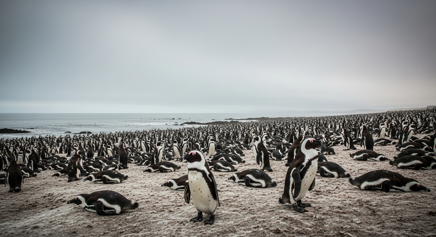 餌不足でペンギン6万羽が餓死?アフリカの固有種が直面する深刻な食料危機