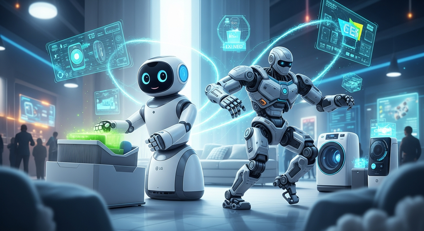 CES 2026:家庭用ロボットの新時代到来!LG CLOiD、1X NEOが切り拓く未来