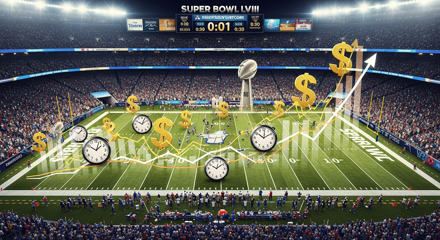NFLの「秒」単位の収益化戦略:スーパーボウル週間の驚くべき実態と今後の展望