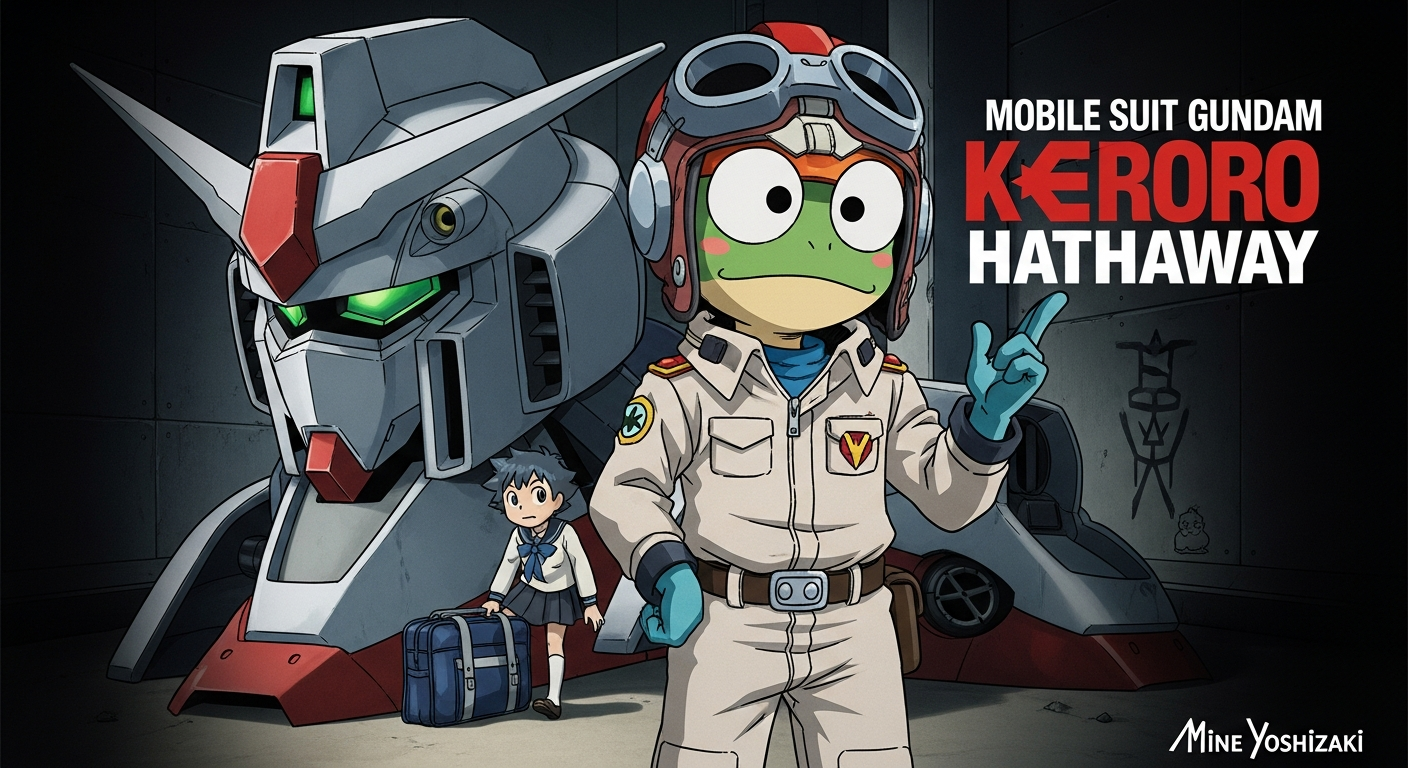 ケロロ軍曹作者、ガンダム・ハサウェイを「daddy issues」でパロディ!衝撃のクロスオーバーイラストが話題