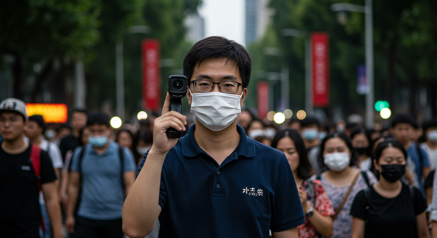 中国の監視国家に立ち向かう！隠しカメラで体制に異議を唱えた活動家の衝撃パフォーマンス
