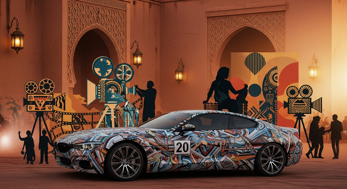 BMWアートカーとAFMAC、マラケシュ国際映画祭でアフリカの才能を世界に発信
