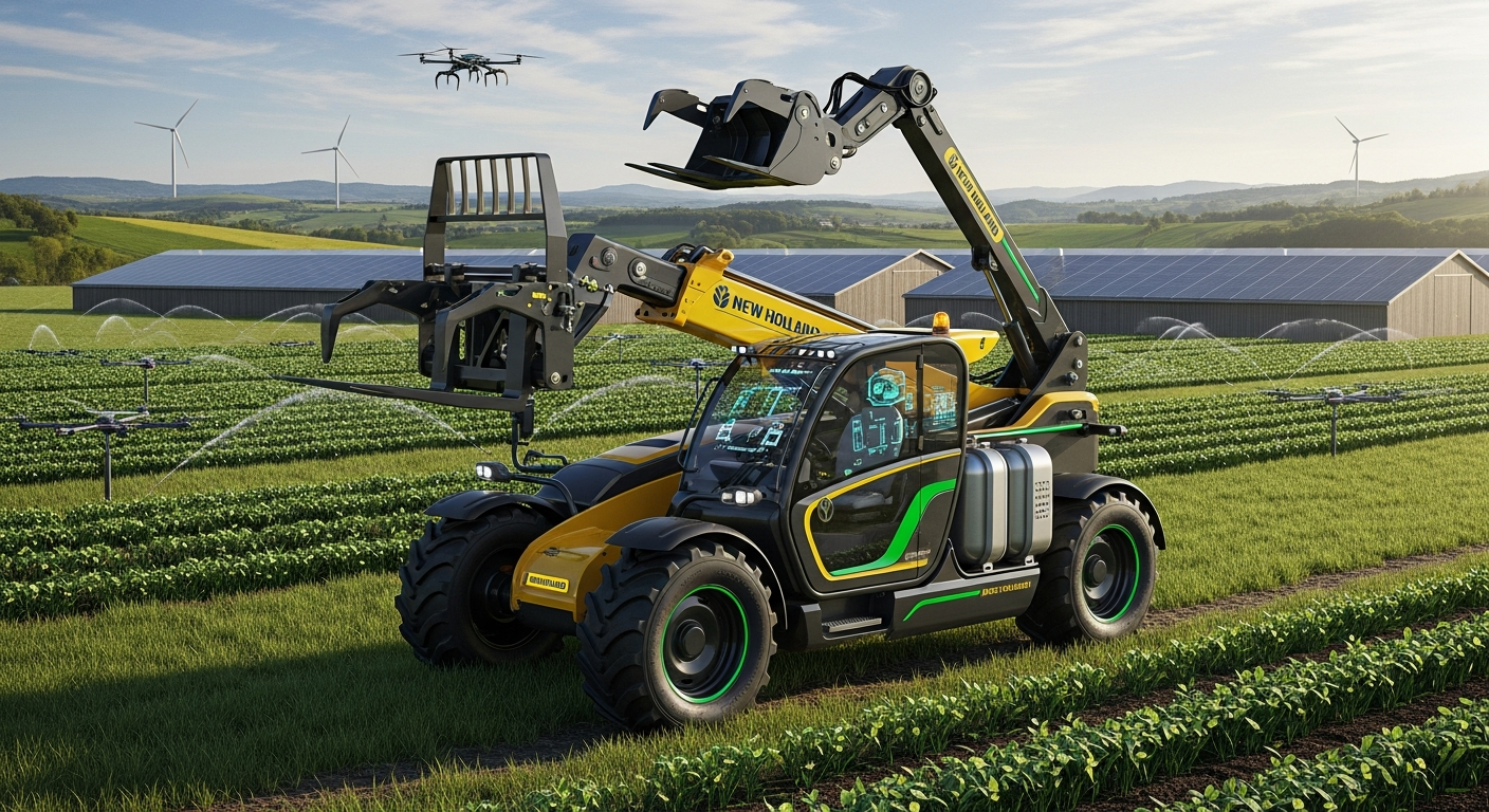 メタンで充電！ニューホランドのハイブリッド農業機械が拓く、持続可能な農場経営の新時代