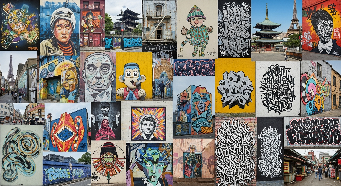 街頭藝術的非凡世界：77幅令人驚嘆的壁畫與塗鴉，點亮全球都市景觀