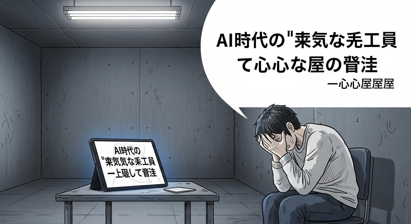 AI時代の「終わりのない失業」が、労働者の精神を蝕む――精神科医が警鐘を鳴らす深刻なリスク