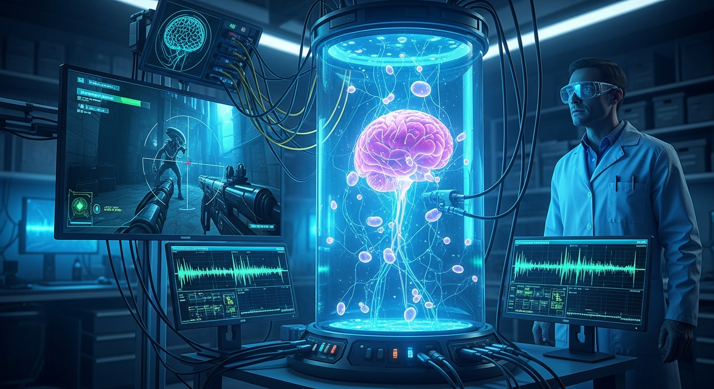 生きた人間の脳細胞がFPSをプレイ？「DishBrain」が見せた計算機科学の衝撃的進化