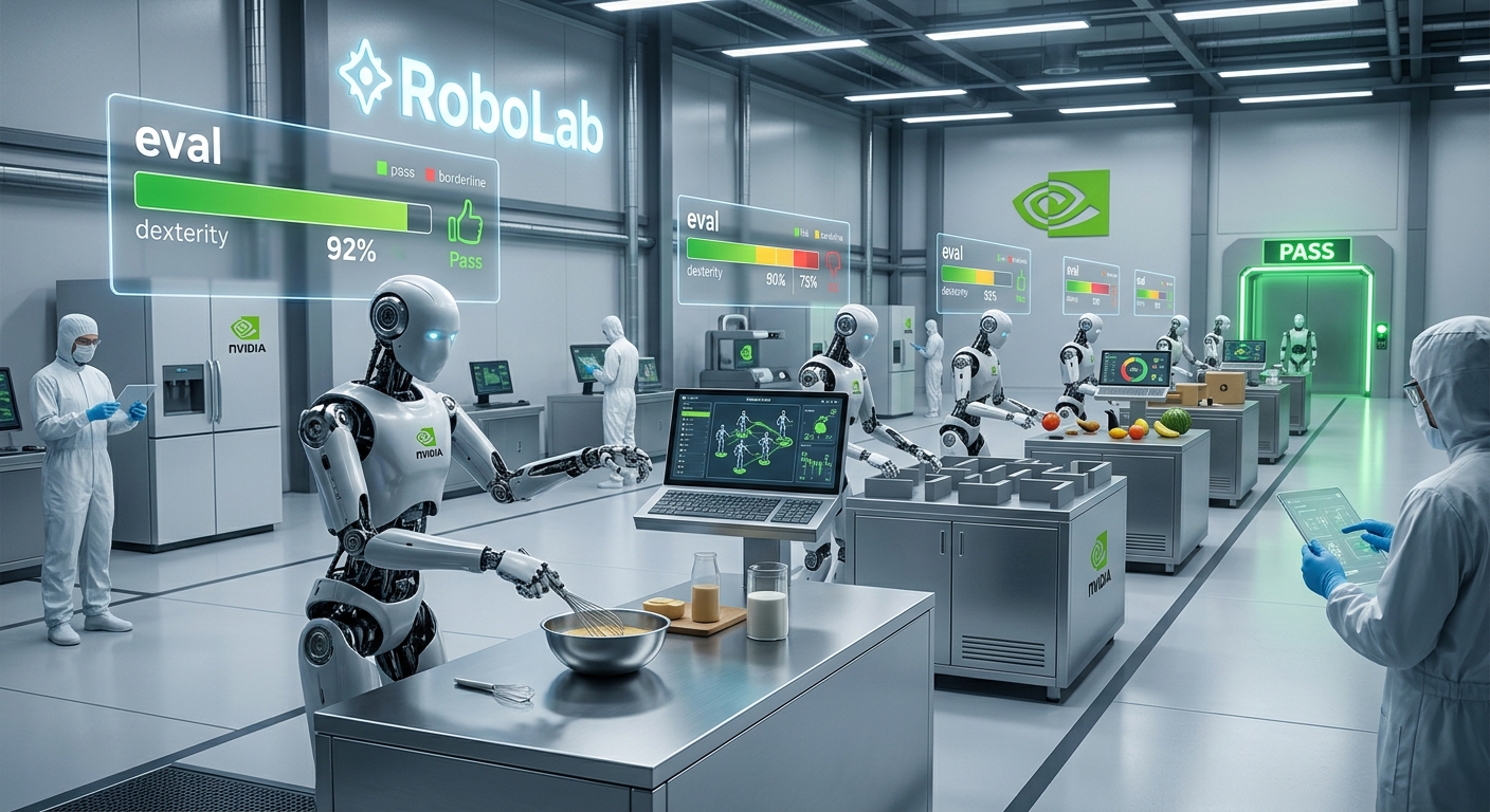 ロボットAIの「合格ライン」はどこ？NVIDIAが提唱する次世代評価プラットフォーム「RoboLab」の全貌