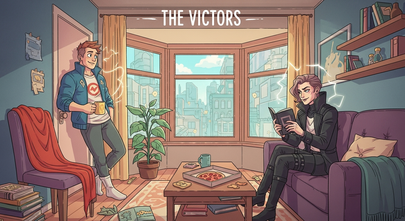 「ハートストッパー」のライター、Wren Jamesが贈る新境地!『The Victors』が描く、世界を救ったヒーローと元宿敵の奇妙な同居生活