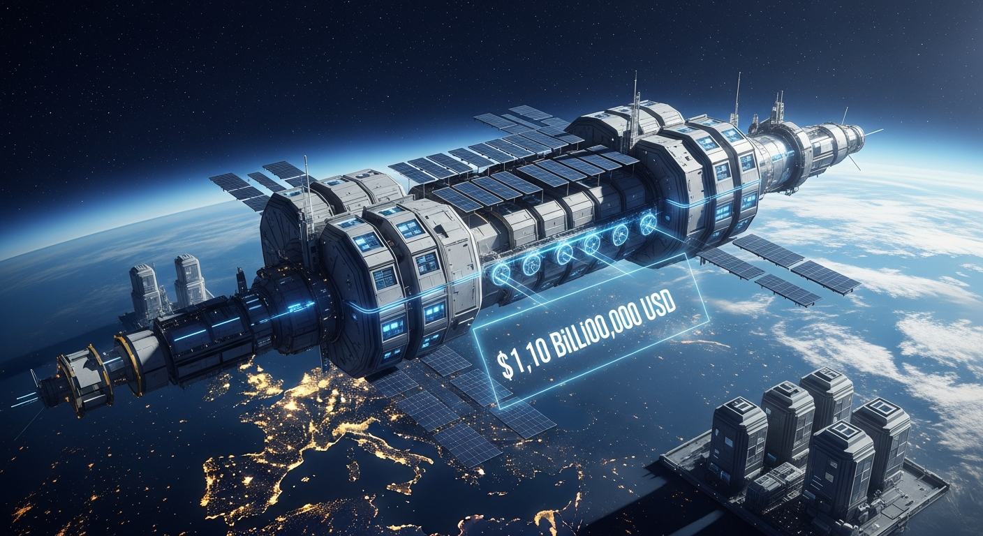 時価総額11億ドル!宇宙データセンターが「地上の競合」になる日