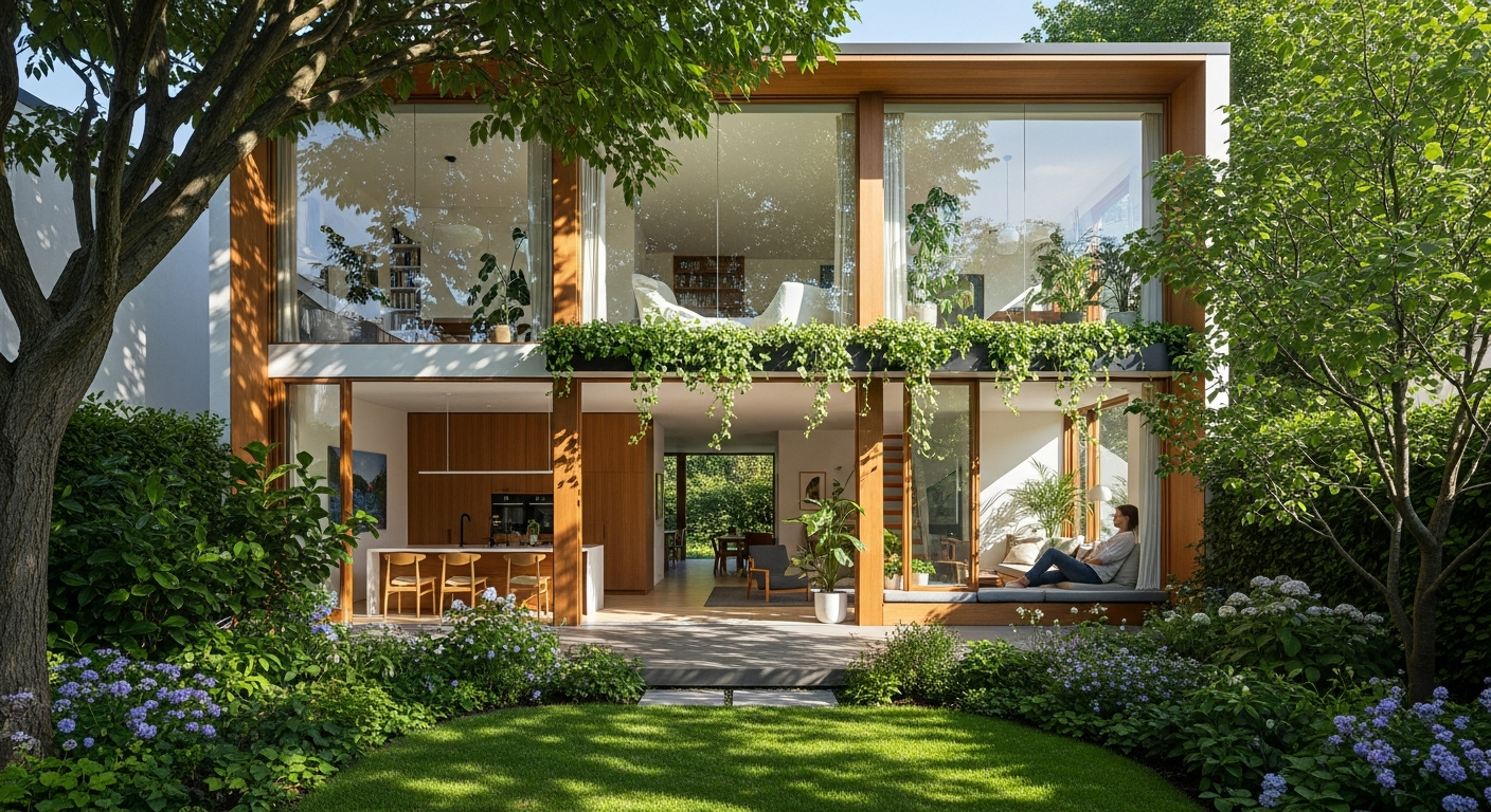 植物に囲まれた光あふれる住まい:シアトルの住宅デザインから学ぶ、都会のオアシス創造術