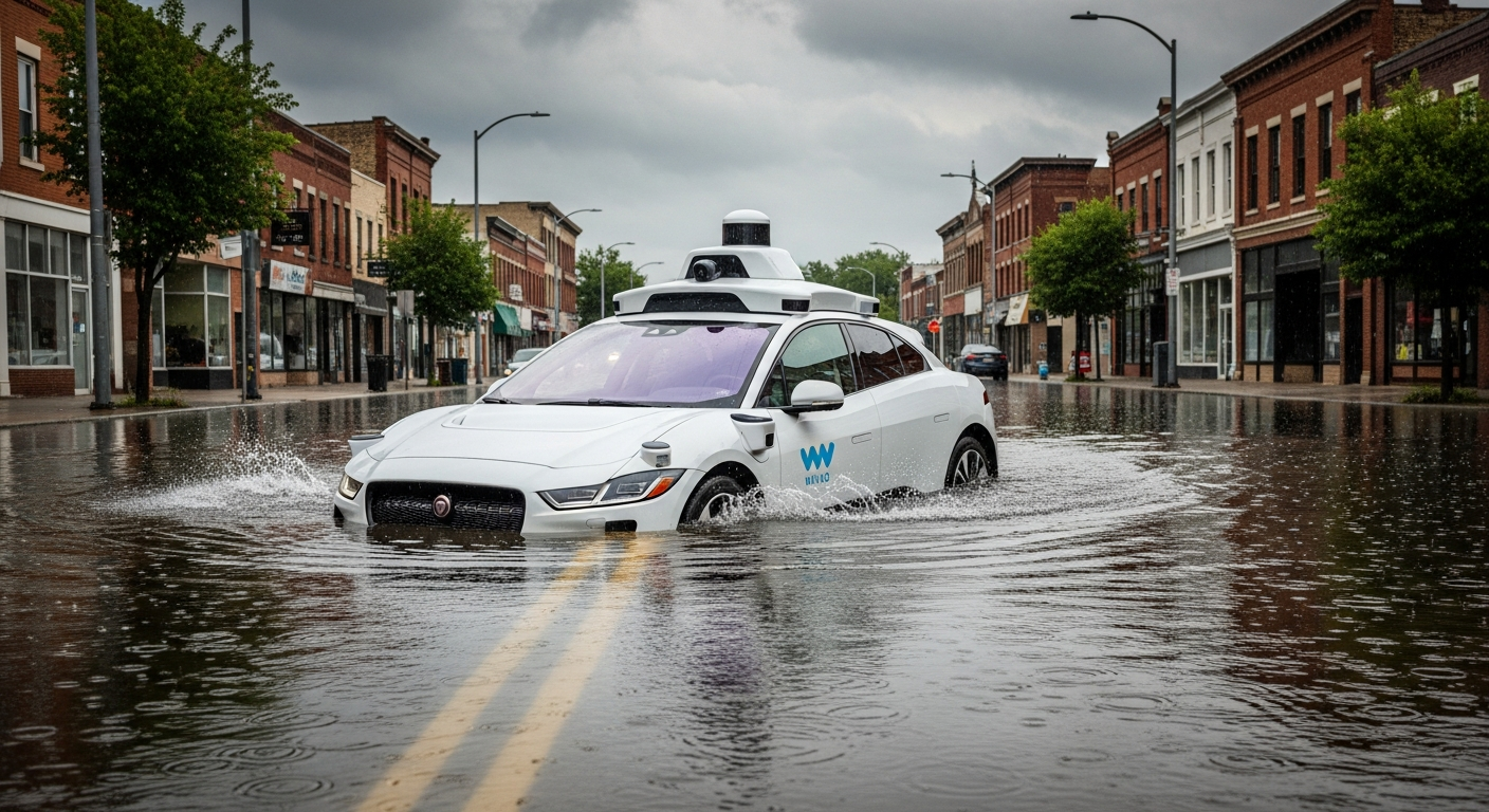 Waymoの自動運転車が「浸水路」で立ち往生!ソフトウェア修正の限界と信頼回復への課題