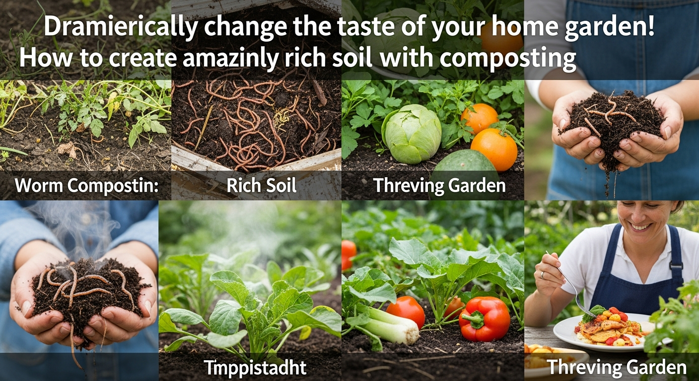 家庭菜園の味を劇的に変える！ミミズコンポストで驚くほど豊かな土壌を作る方法