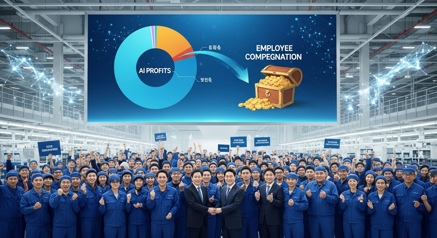 サムスン電子がAI利益を従業員に還元!48,000人のストを回避した「破格の報酬スキーム」の裏側