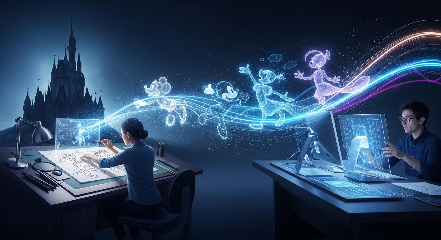 ディズニーがAIアニメーションで革命！制作期間を大幅短縮、アニメーターの仕事はどう変わる？