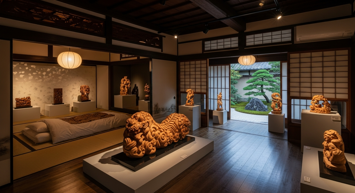 宿泊できる「彫刻ギャラリー」?築100年の古民家が紡ぐ、伝統工芸と暮らす新しい旅の形