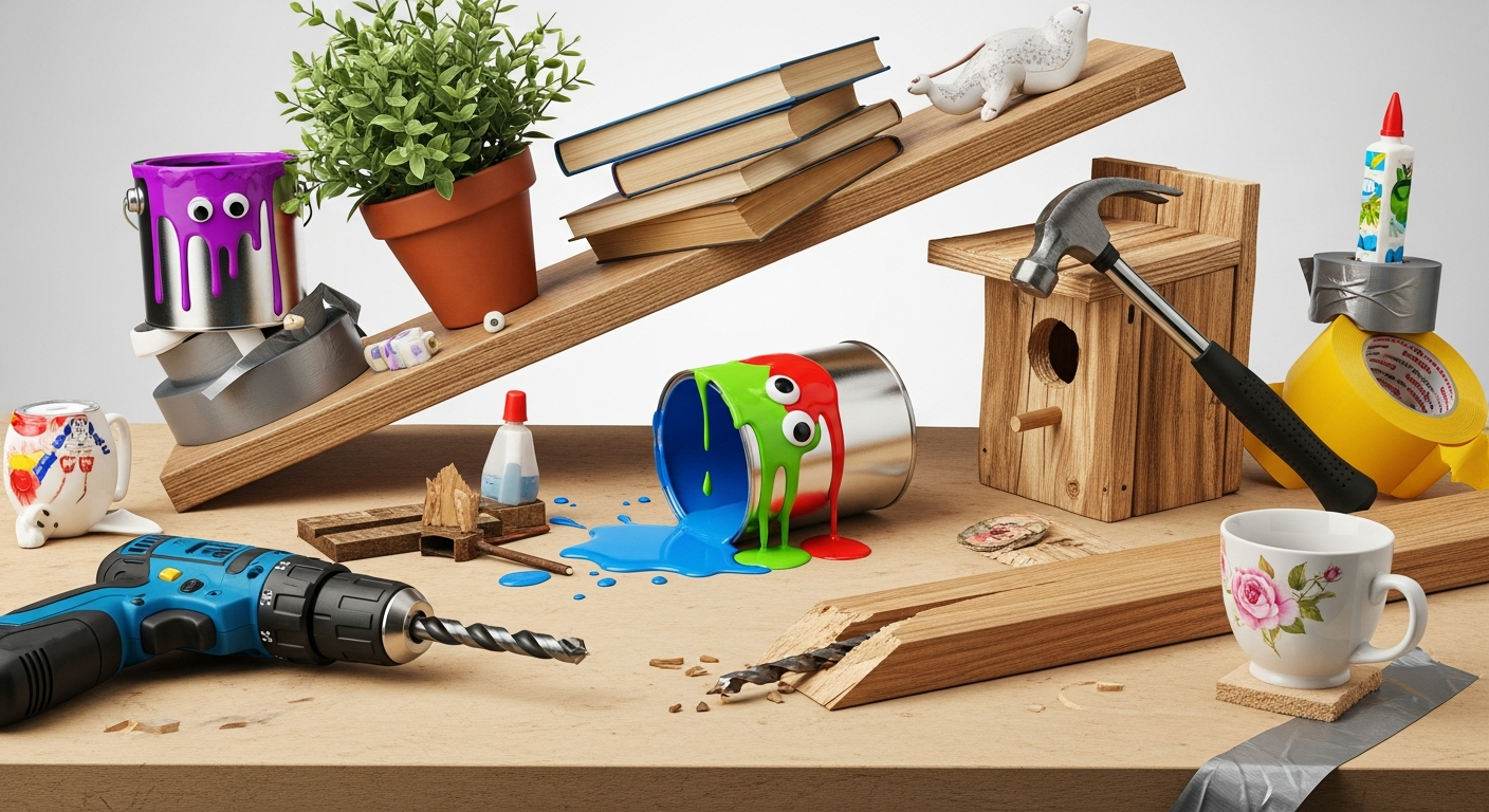 【DIY失敗談】完璧なアイデアがカオスに!思わず笑ってしまう残念なDIY事例65選