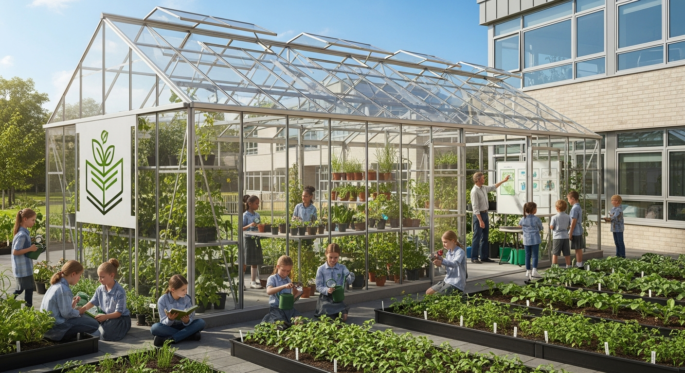 温室で育む未来：食料不安解消と学びの機会を両立させる学校プロジェクト