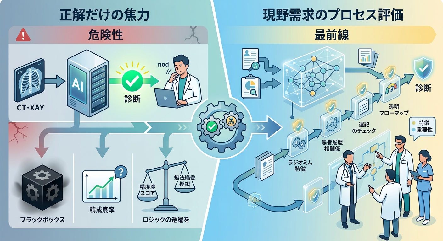 医療AIは「正解」だけでは危ない?現場で求められる「プロセス評価」の最前線